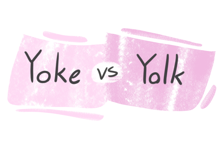 "Yoke" vs. "Yolk" in English