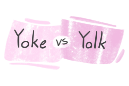 "Yoke" vs. "Yolk" in English