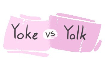 "Yoke" vs. "Yolk" in English