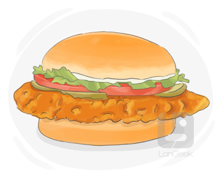 chicken sandwich definition and meaning