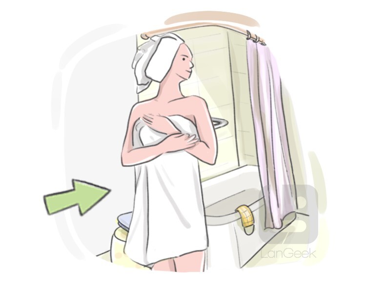 bath towel definition and meaning