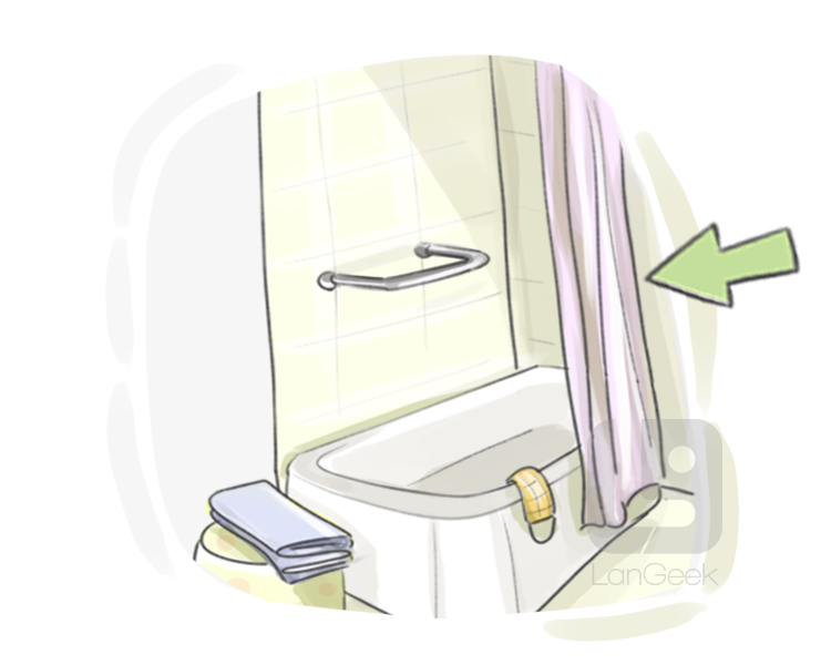 shower curtain definition and meaning