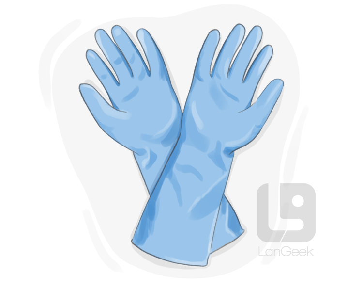 rubber glove definition and meaning