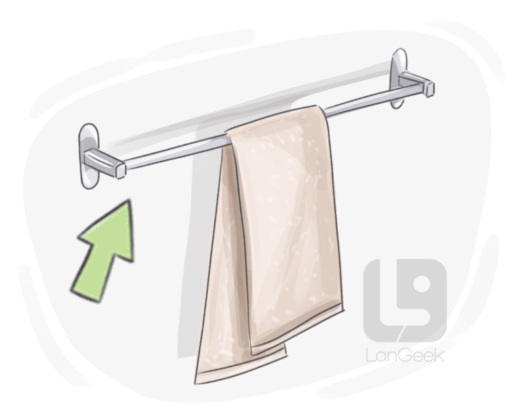 towel rack definition and meaning