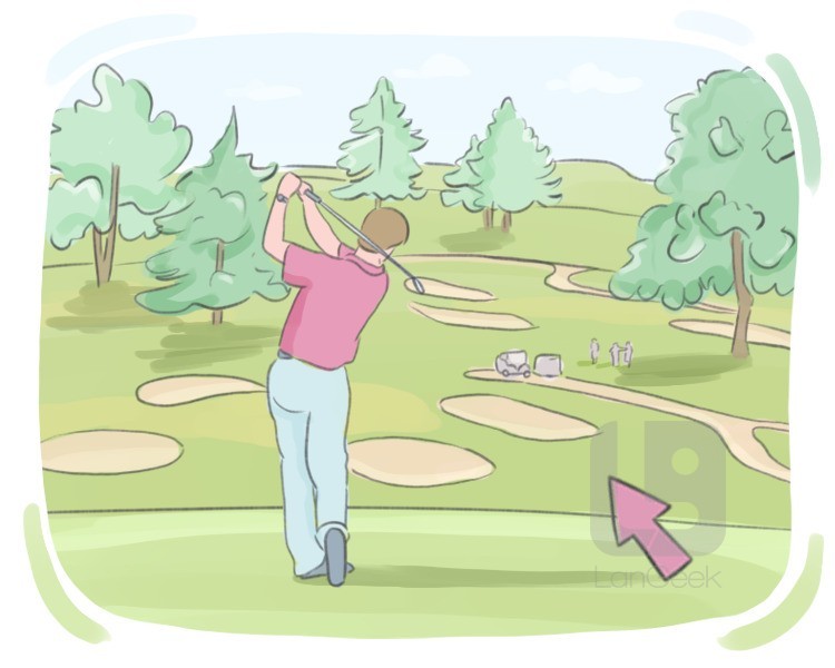 golf course definition and meaning