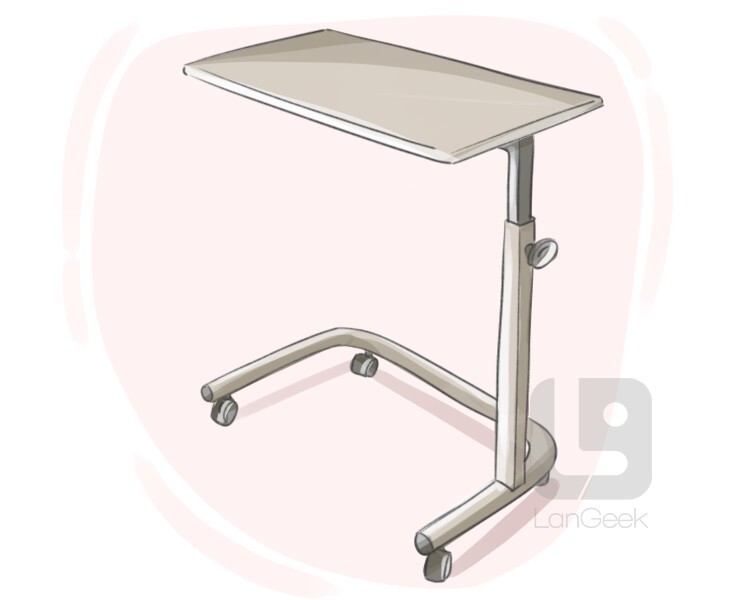 Definition & Meaning of "Bed table" LanGeek