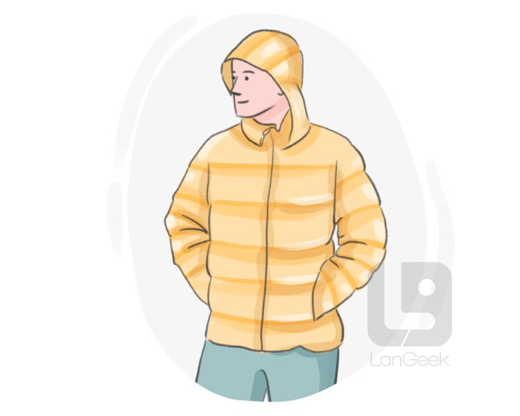 Definition Meaning of Down jacket Picture Dictionary