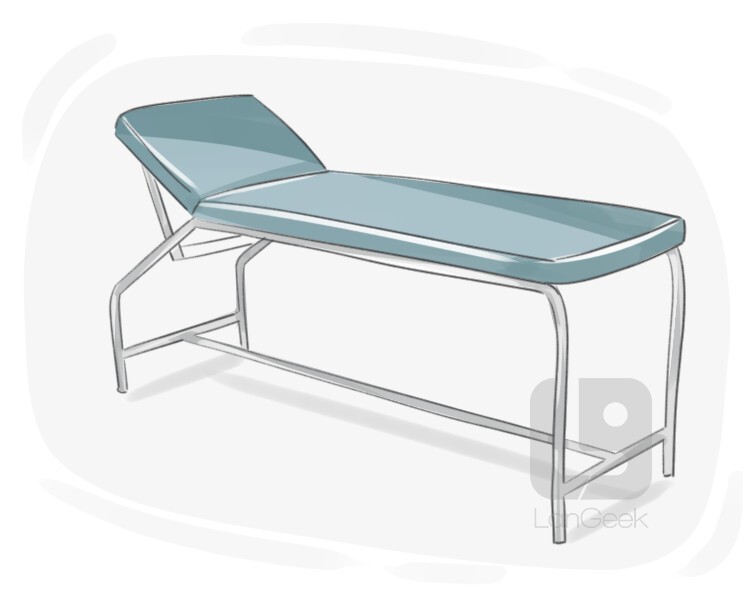 examination table definition and meaning