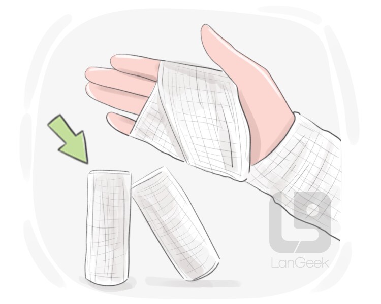 Definition & Meaning of "Gauze bandage" LanGeek