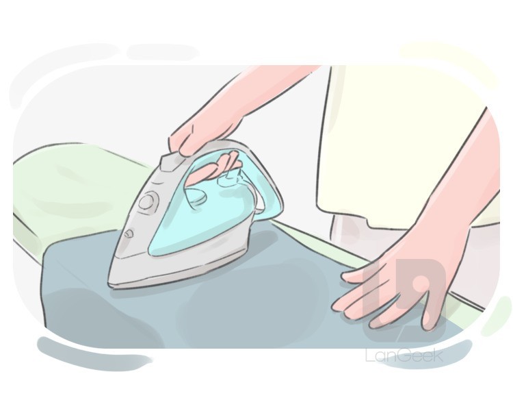 ironing definition and meaning