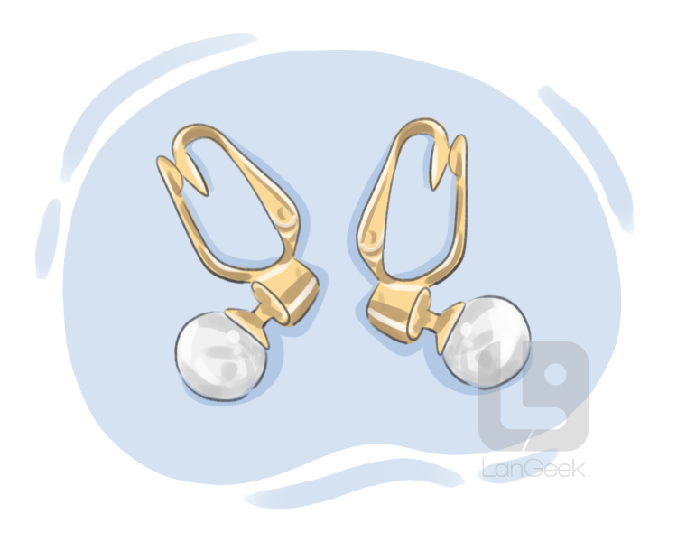 clip-on earring definition and meaning
