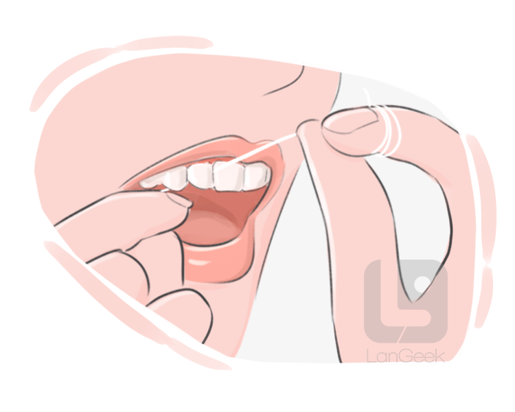 to floss definition and meaning