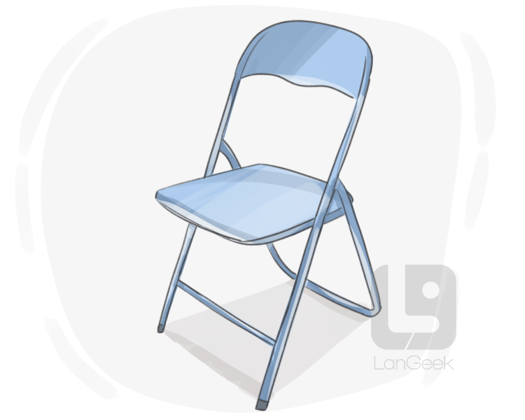 folding chair definition and meaning