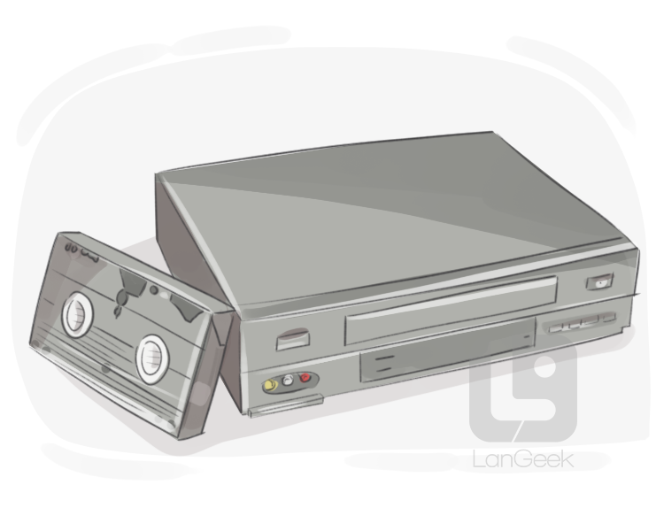 videocassette recorder definition and meaning
