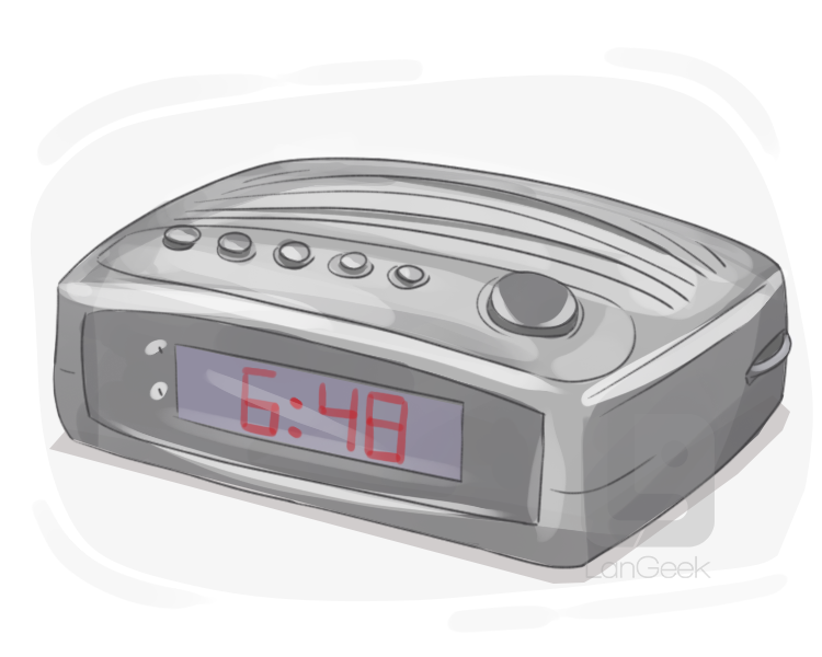 clock radio definition and meaning