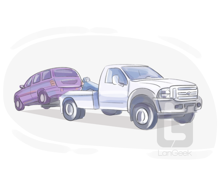 tow car definition and meaning