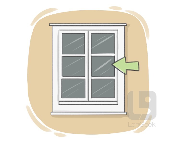 windowpane definition and meaning