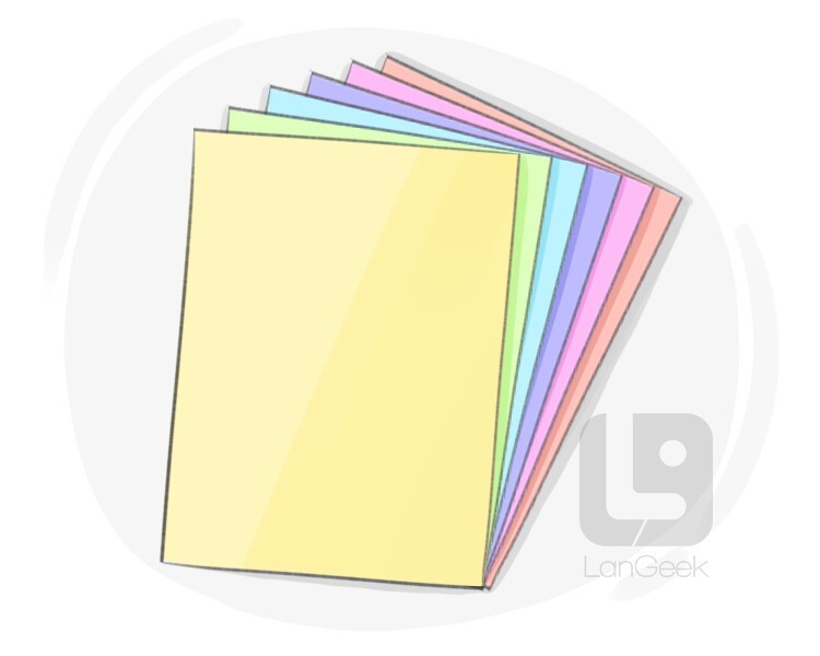 Definition & Meaning of "Construction paper" LanGeek