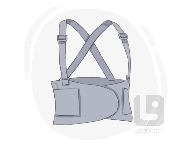 back brace definition and meaning