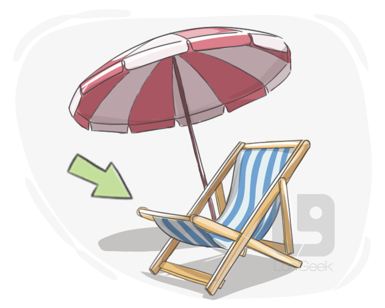 beach chair definition and meaning