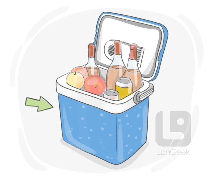 ice chest definition and meaning