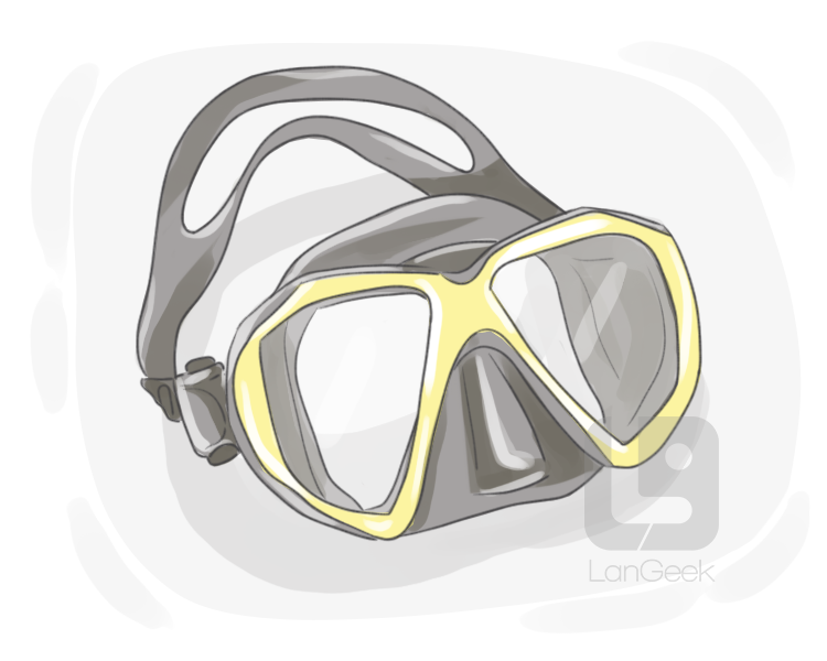 diving mask definition and meaning