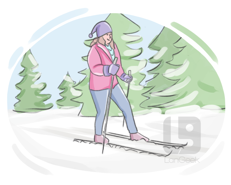 cross-country skiing definition and meaning