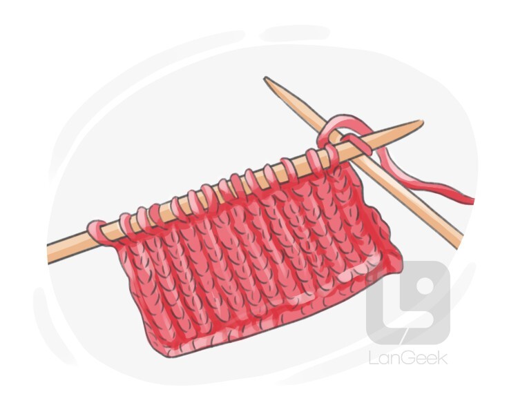 knit stitch definition and meaning