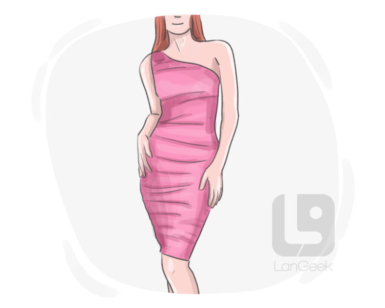 one-shoulder dress definition and meaning