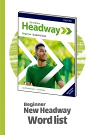 лексика з підручника-Headway Beginner - з перекладом на українською