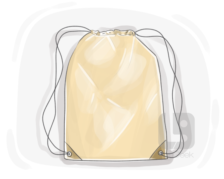 drawstring bag definition and meaning