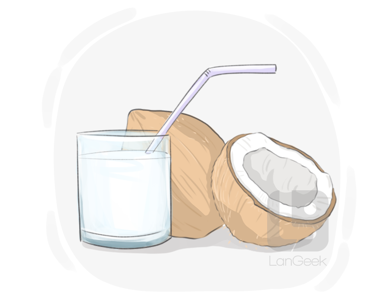 coconut water definition and meaning