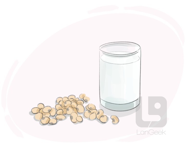 soy milk definition and meaning