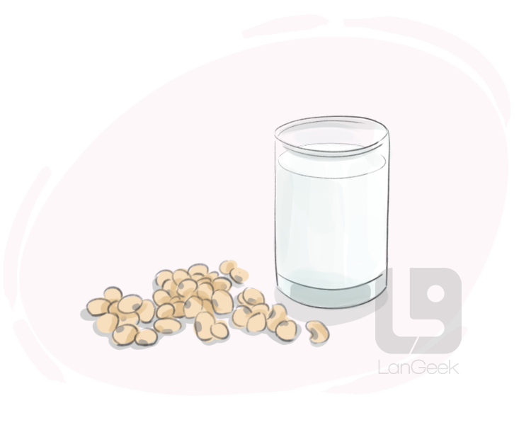 soya milk definition and meaning