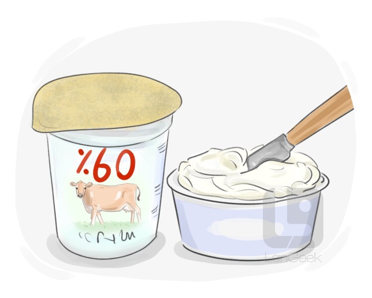 Definition & Meaning of "Double cream" LanGeek