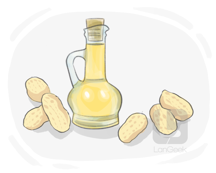 peanut oil definition and meaning