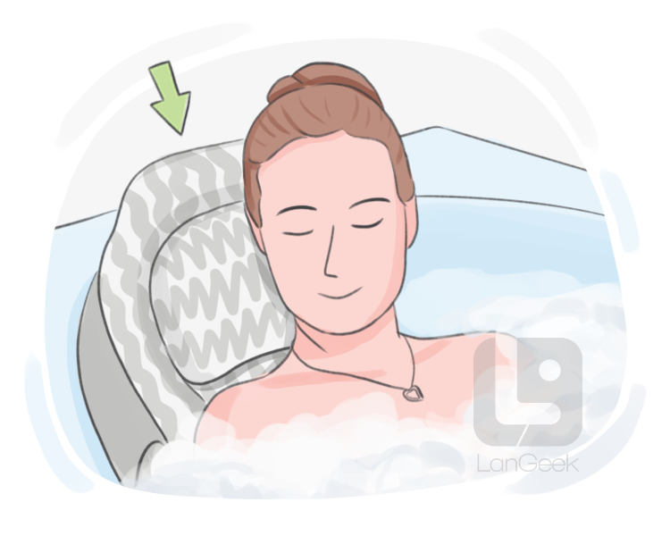 bath pillow definition and meaning
