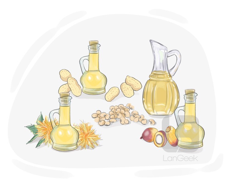cooking oil definition and meaning