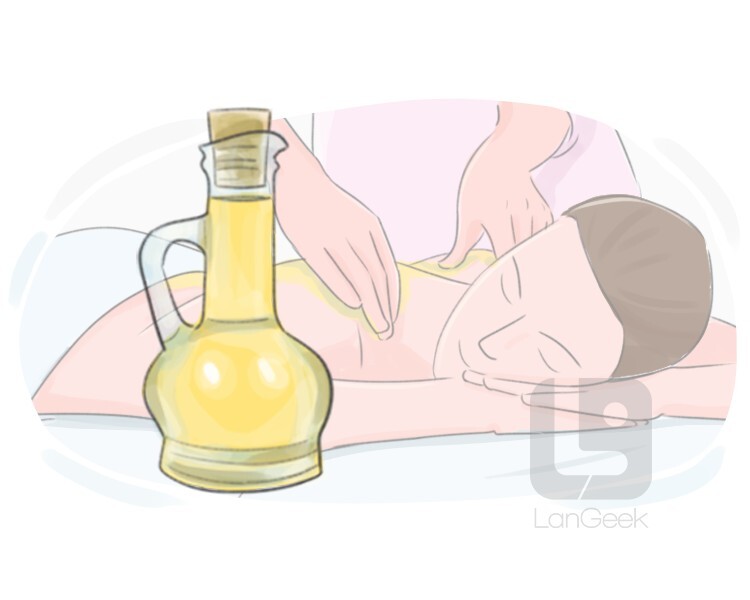 massage oil definition and meaning