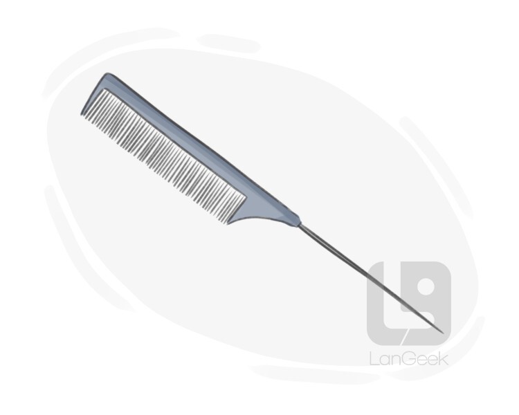 rattail comb definition and meaning