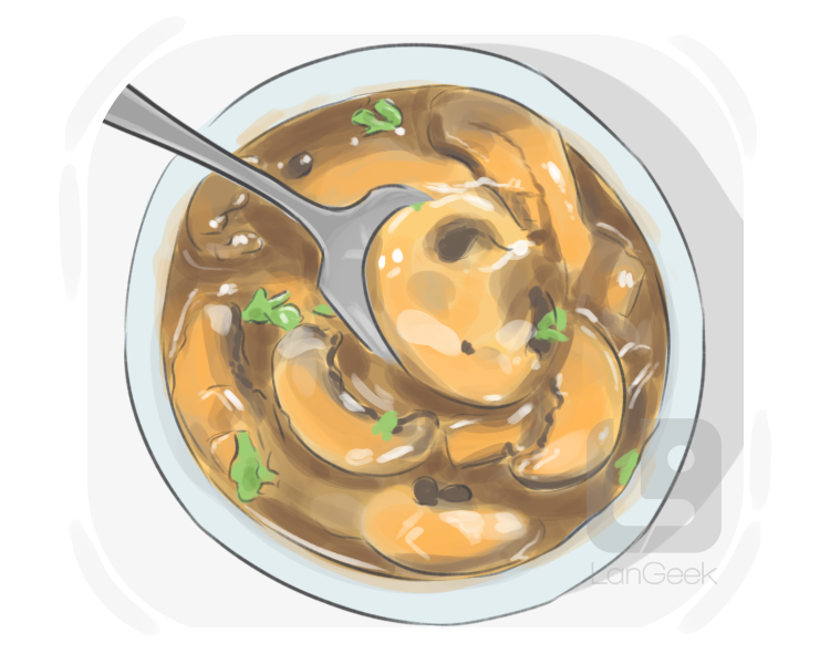mushroom sauce definition and meaning