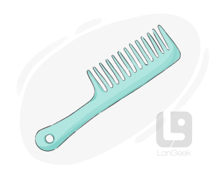wide-tooth comb definition and meaning