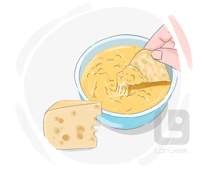 cheese dip definition and meaning