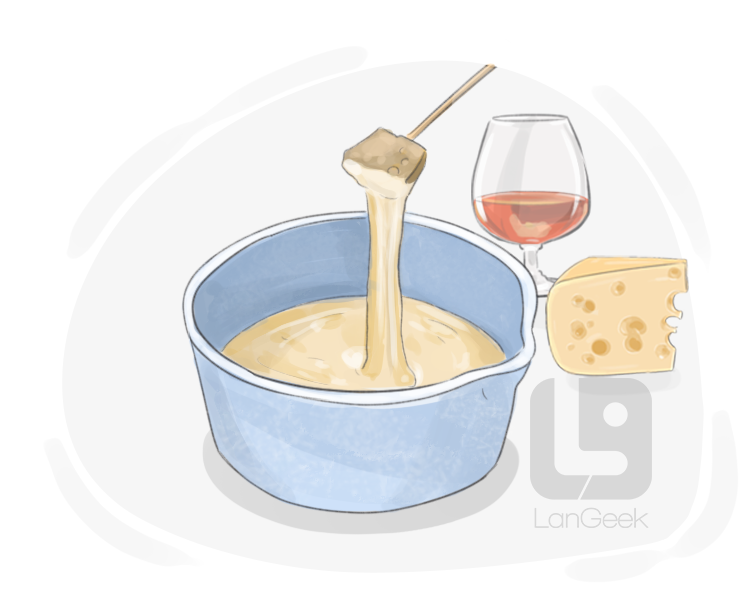 cheese fondue definition and meaning