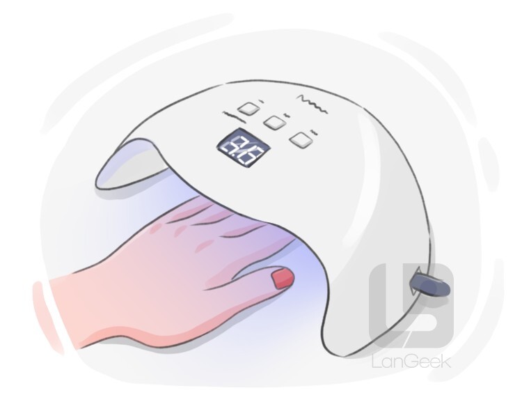 nail dryer definition and meaning