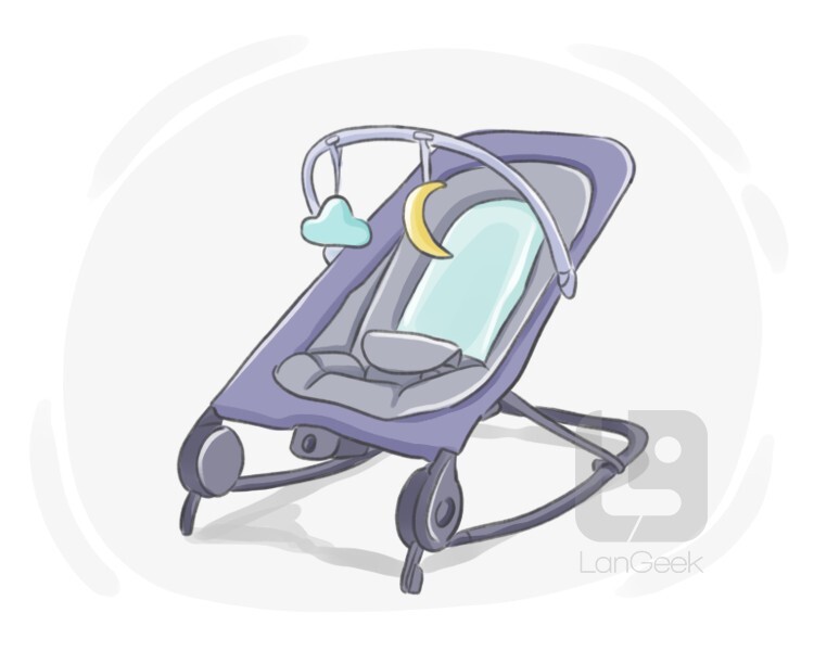 A baby online bouncer