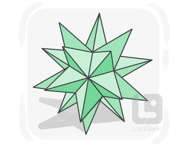 great stellated dodecahedron definition and meaning