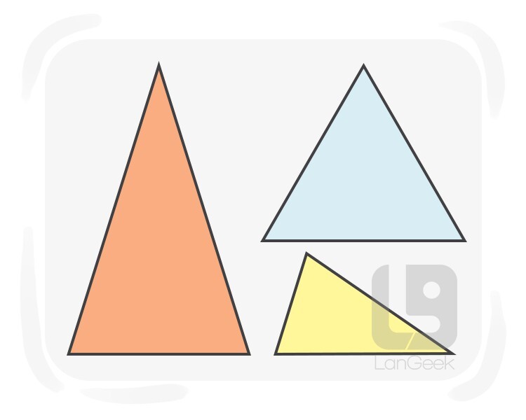 oblique triangle definition and meaning