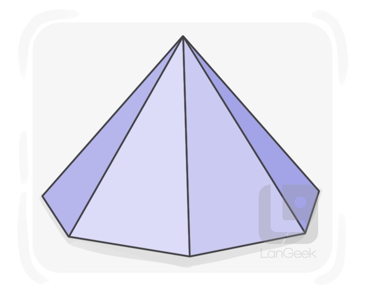 heptagonal pyramid definition and meaning