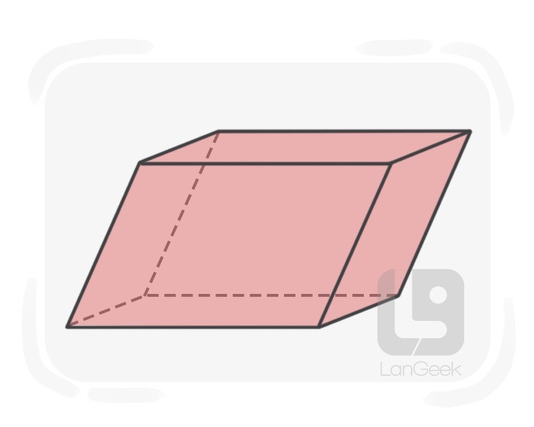 parallelopiped definition and meaning